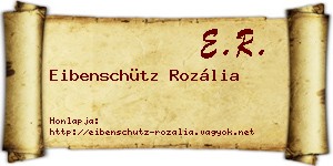 Eibenschütz Rozália névjegykártya