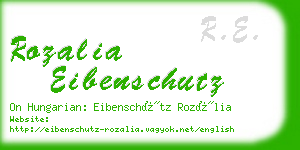 rozalia eibenschutz business card